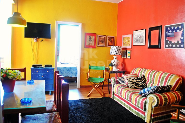 Linkhouse - COLORIDO E ACONCHEGANTE APARTAMENTO NO CORAÇÃO D