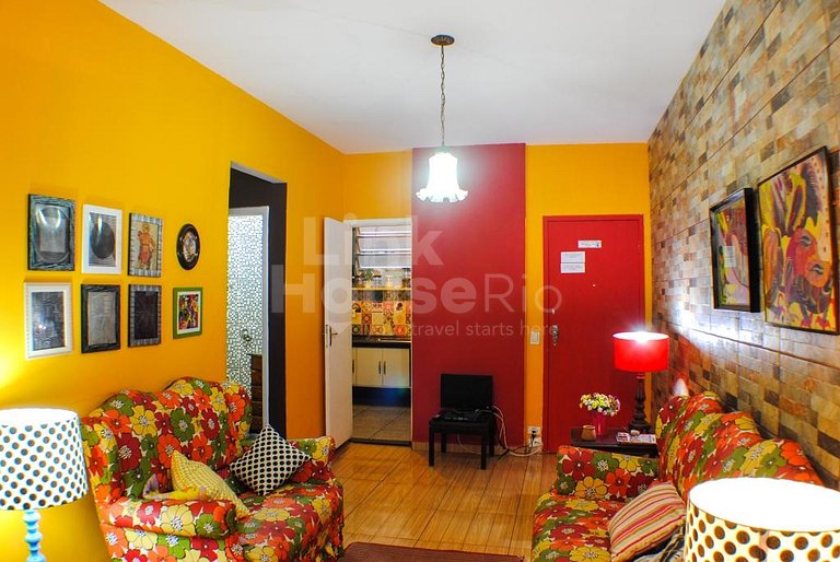 Color Foul Apartament in Copacabana Heart C1-0016