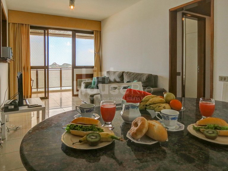 Apart Hotel Barra Leme con Maravillosa Vista Mar B1-002