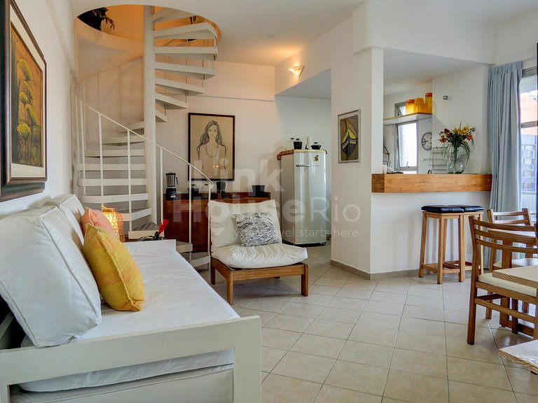Linkhouse - ACONCHEGANTE COBERTURA DUPLEX IPANEMA #Y1-0015