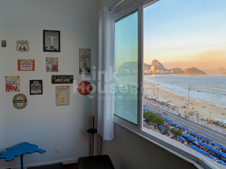 Vista Mar Incrível e Muito Conforto em Copacabana C11-001*
