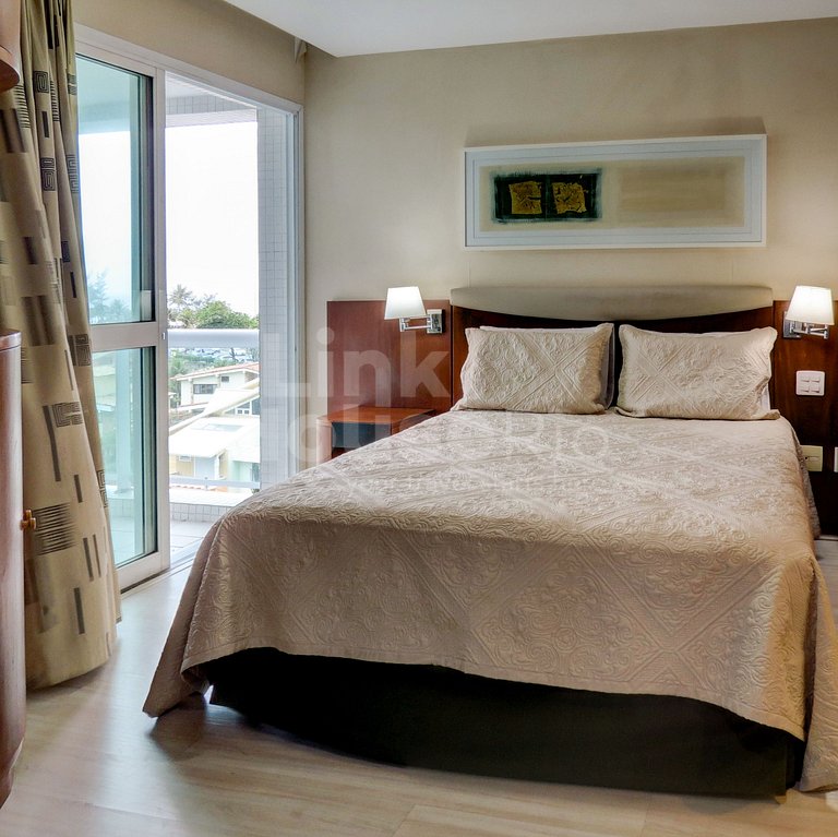 Linkhouse Rio: SEU FLAT COM VARANDA E VISTA NA QUADRA DA PRA