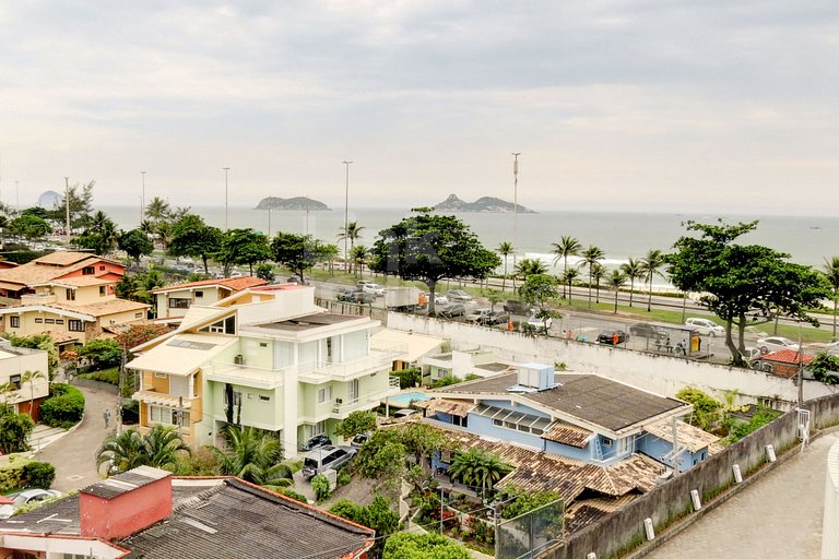 Linkhouse Rio: SEU FLAT COM VARANDA E VISTA NA QUADRA DA PRA