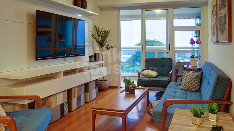 Ocean View. Awesome and Cozy 2-Bdr. Barra de Tijuca B1-0022