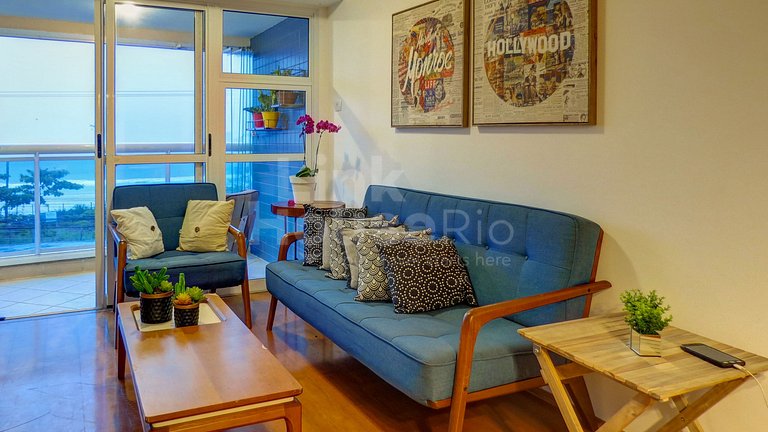 Ocean View. Awesome and Cozy 2-Bdr. Barra de Tijuca B1-0022