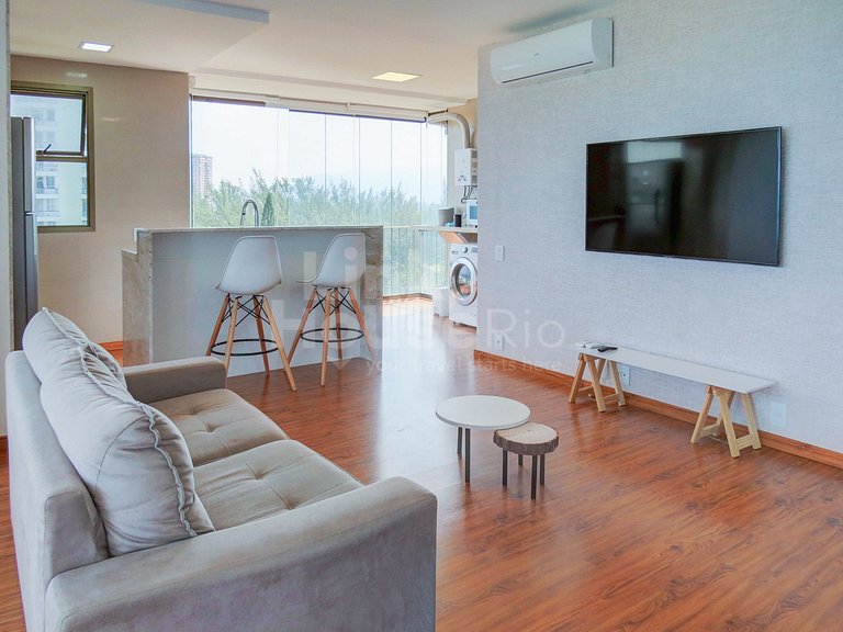 Wonderful View Ocean Front in Barra de Tijuca Apart Hotel B1