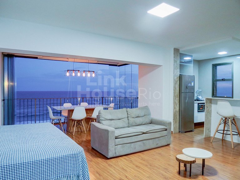 Apart Hotel com Maravilhosa Vista Mar na Barra de Tijuca B1-