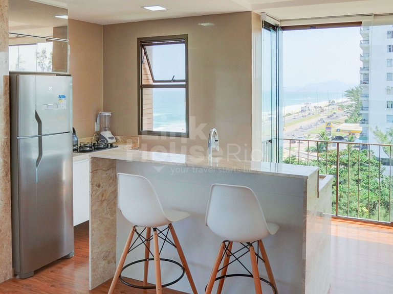 Apart Hotel com Maravillosa Vista Mar en Barra de Tijuca B1-