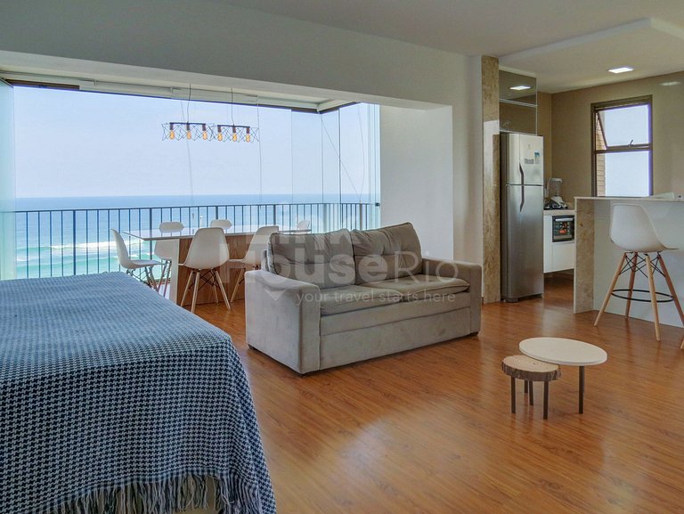 Apart Hotel com Maravillosa Vista Mar en Barra de Tijuca B1-