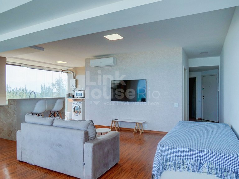 Apart Hotel com Maravilhosa Vista Mar na Barra de Tijuca B1-