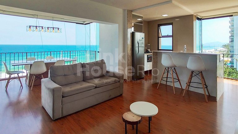 Apart Hotel com Maravillosa Vista Mar en Barra de Tijuca B1-