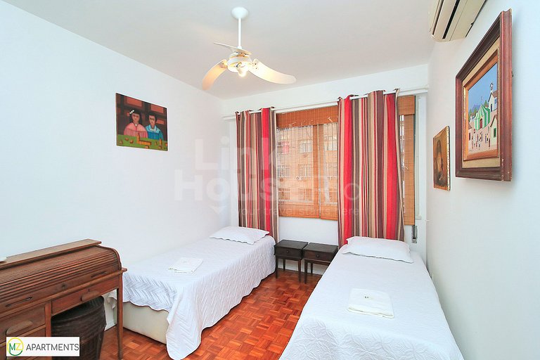 Linkhouse - ESPAÇOSO APART 120M2 POSTO 5 COPACABANA #C2-0049