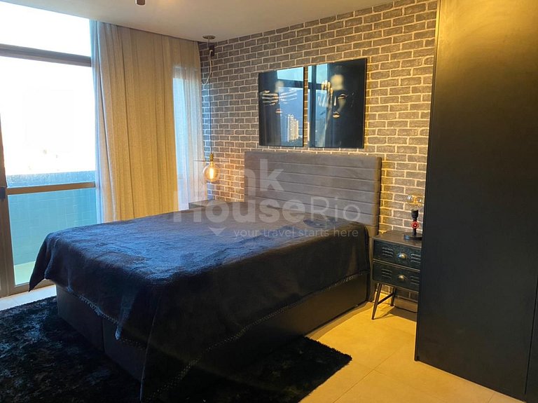 Cobertura de Luxo com Vista Mar em Apart Hotel RHR B11-008