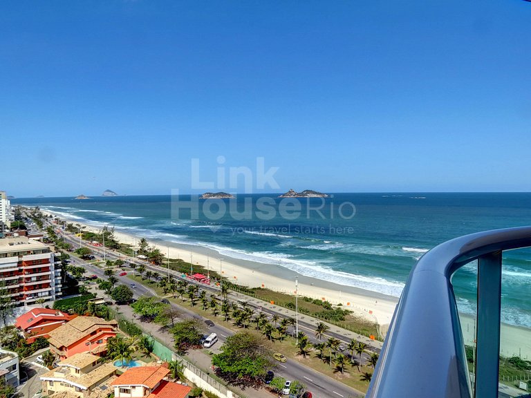 Linkhouse Rio: SEU FLAT COM VARANDA E VISTA NA QUADRA DA PRA