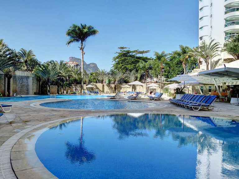 Linkhouse Rio: SEU FLAT COM VARANDA E VISTA NA QUADRA DA PRA