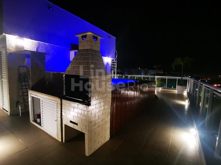 Cobertura com Piscina e Churrasqueira no Sunday Resort R1001