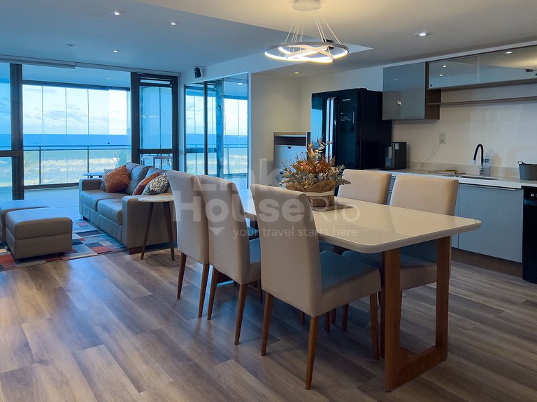 Luxo e Vista Mar Maravilhosa na Barra da Tijuca B11-0013
