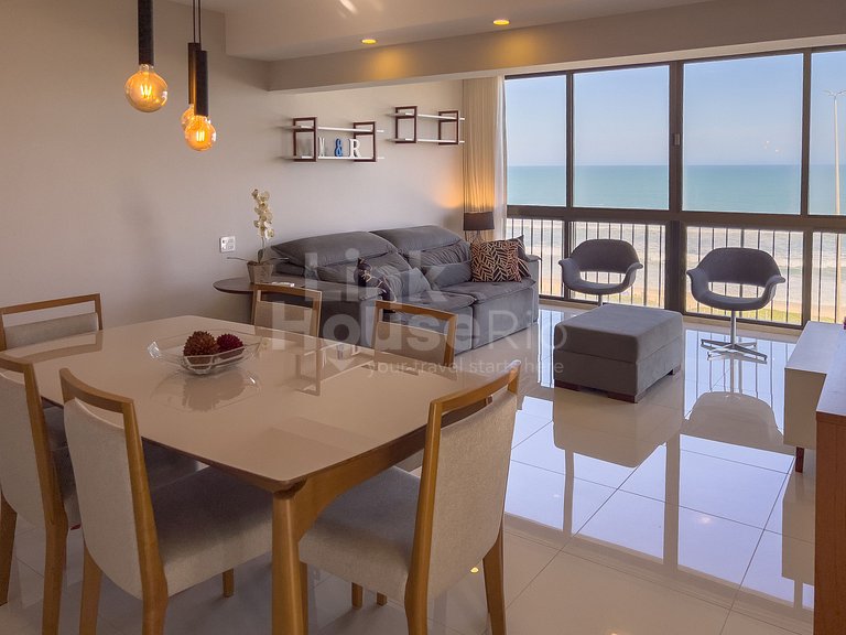 Maravilhosa Vista Frontal Mar e Muito Conforto no Apart Hote