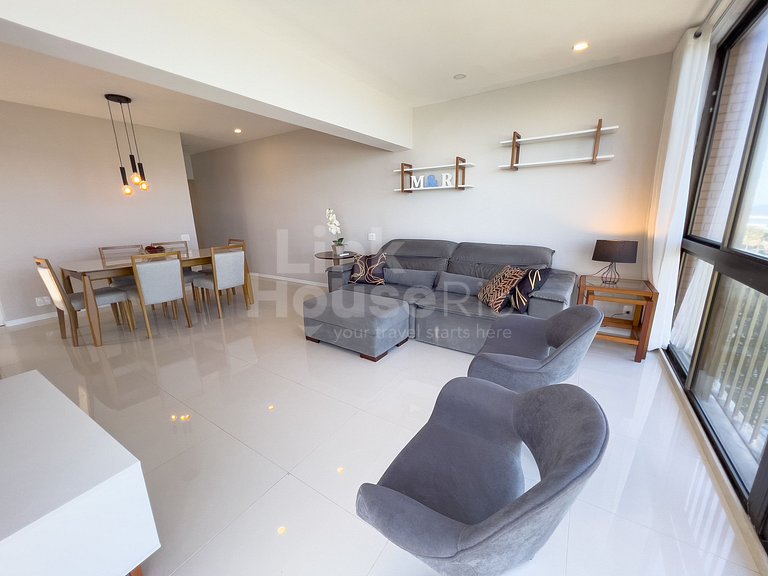 Maravilhosa Vista Frontal Mar e Muito Conforto no Apart Hote