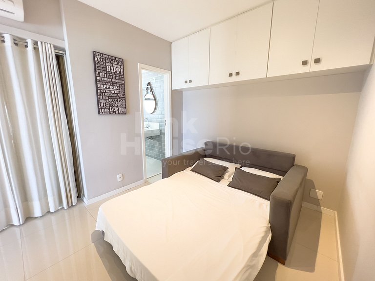 Maravilhosa Vista Frontal Mar e Muito Conforto no Apart Hote