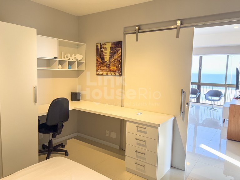 Maravilhosa Vista Frontal Mar e Muito Conforto no Apart Hote