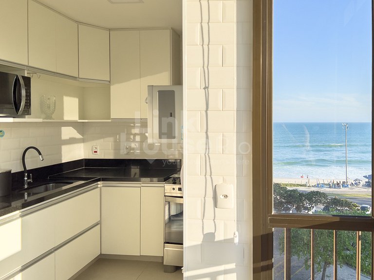Maravilhosa Vista Frontal Mar e Muito Conforto no Apart Hote