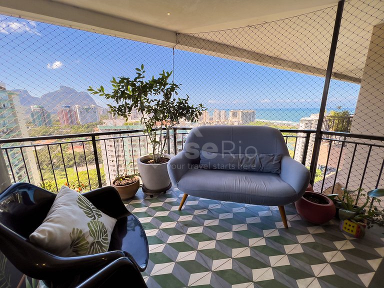 Maravilhosa Cobertura com Vista Panorâmica, Piscina e varand