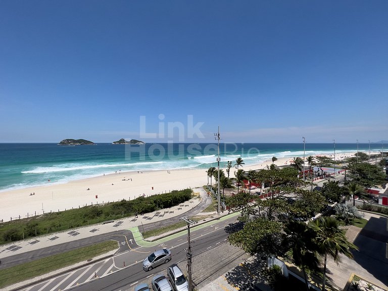 Apart Hotel Barra Leme com Vista Maravilhosa e 2 Qts B1-003