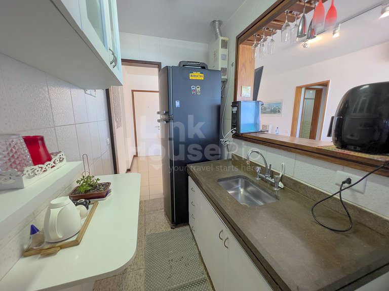Apart Hotel Barra Leme com Vista Maravilhosa e 2 Qts B1-003