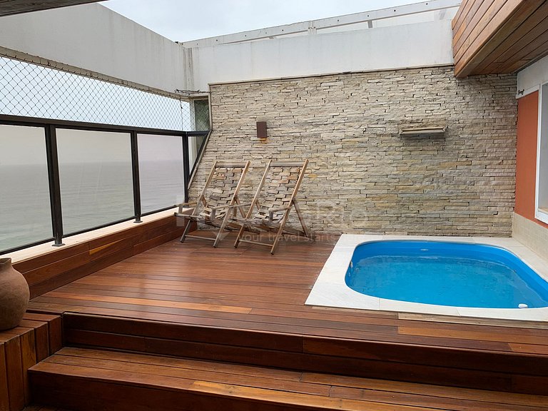 Cobertura Duplex com piscina e Vista Mar B11-0018