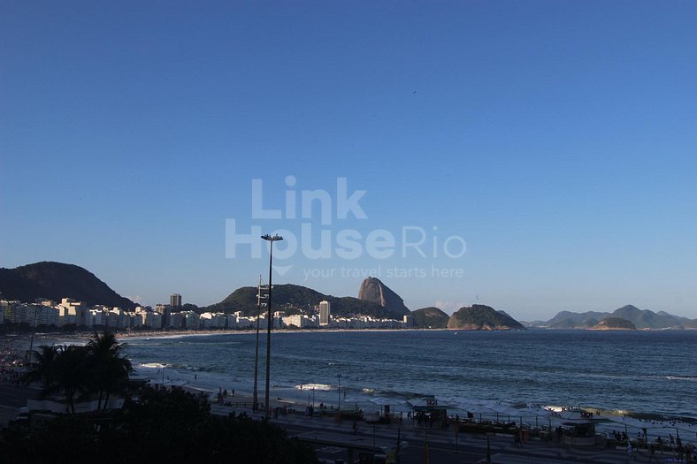 LinkHouse - MARAVILHOSO APARTAMENTO FRONTAL MAR COPACABANA #