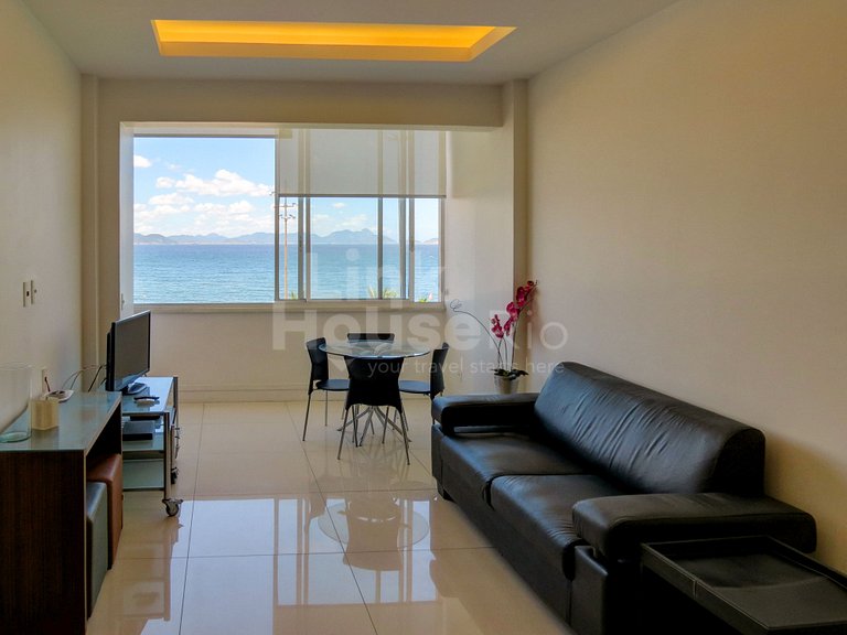 LinkHouse - MARAVILHOSO APARTAMENTO FRONTAL MAR COPACABANA #