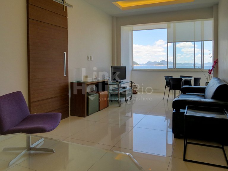 LinkHouse - MARAVILHOSO APARTAMENTO FRONTAL MAR COPACABANA #