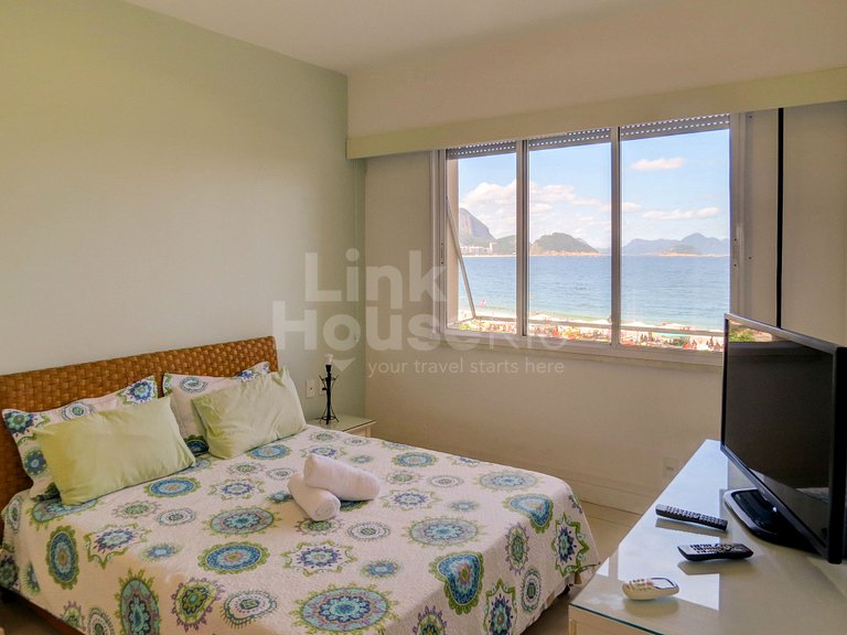 LinkHouse - MARAVILHOSO APARTAMENTO FRONTAL MAR COPACABANA #